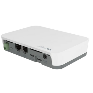 Gateway IoT Universal Mikrotik KNOT (RB924i). Conectividade NB-IoT/CAT-M e Bluetooth 5.2. Conversão Modbus-TCP, MQTT, HTTPS. Wi-Fi 2.4GHz, 2x Ethernet (PoE-Out). - RB924I-2ND-BT5&BG77