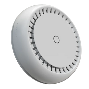Ponto de acesso de teto da MikroTik com antena de alto ganho para o dobro da cobertura. O cAP XL ac é dual-band, AC1200, com 2 portas Gigabit e PoE-out. - RBCAPGI-5ACD2ND-XL
