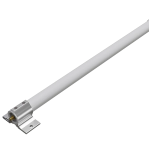 Kit de antena melhorado para LoRa®, com antena omnidirecional de 6.5 dBi compatível com frequências de 824960 MHz. Inclui cabo SMA de 1 metro e suporte mecânico para montagem rápida e fácil em mastros. Apresenta um design mais compacto, maior durabi