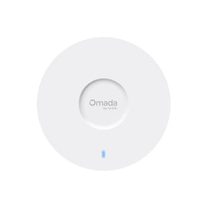 Access Point TP-Link Omada EAP653 WiFi 6 de teto. Velocidades AX3000, suporte para 250+ clientes simultâneos, Seamless Roaming e gestão centralizada Cloud.