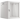 Bastidor Mural 19" 12U 600x600 Porta Vidro (Flat-Pack) V2 Lanberg, Cinza