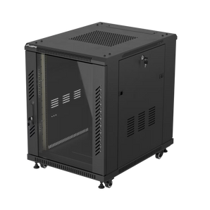 Bastidor 19" 15U 600x800 Porta Vidro Lanberg, Preto (FLAT PACK)