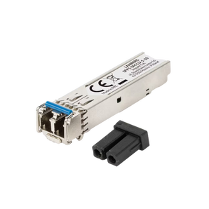 Módulo SFP Lanberg SFP1-SM-LU-1-10: 1.25 Gb/s duplex, conector LC/UPC, fibra monomodo até 10 km. Ligação Gigabit Ethernet clássica para switches, routers e servidores.