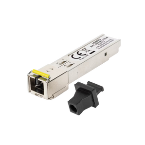 Módulo SFP BIDI Lanberg SFP1-BIDI-SU-1-03-B: 1.25 Gb/s, conector SC/UPC, alcance de 3 km numa única fibra monomodo. Ideal para ligações curtas entre edifícios.
