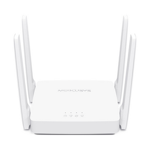 Router Wi-Fi AC1200 Mercusys AC10. Dual Band (867+300 Mbps). 4 antenas de 5dBi. Modos Router, AP e Extensor de Alcance. Suporta WPA3 e IPTV. - AC10