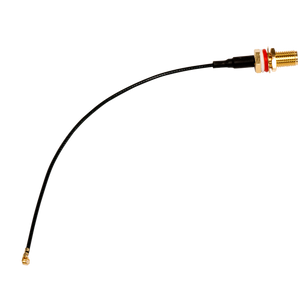 Cabo pigtail da MikroTik para ligar modems (LTE, LoRa) com conector U.FL a uma antena externa com conector SMA. Essencial para soluções personalizadas. - ACSMAUFL