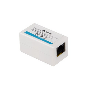 Lanberg AD-RJ45-RJ45-OU6. Acoplador RJ45 para unir dois cabos de rede. Categoria 6 UTP. Conectores niquelados. Cor Branca. Aumente o alcance da sua rede. - AD-RJ45-RJ45-OU6
