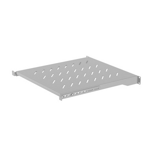 Prateleira fixa 1U Lanberg AK-1005-S (Cinzenta). 500mm profundidade, montagem 4 pontos, carga 25kg. Apenas para bastidores Lanberg 800mm. - AK-1005-S