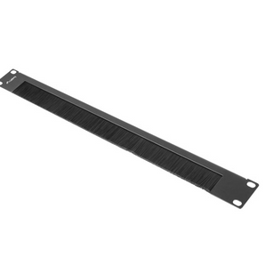 Painel de escova Lanberg AK-1103-B. 1U de altura (19") para gestão de cabos em bastidor. Bloqueia o pó e otimiza o fluxo de ar. - AK-1103-B