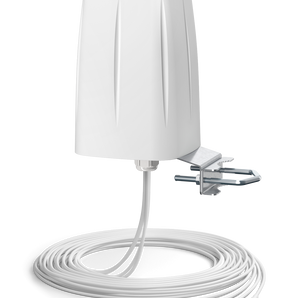 Antena omnidirecional de banda ultra larga 5G/LTE MIMO 4x4 com cabo de 5m - AO5G4-G