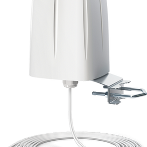 Aumente a velocidade e estabilidade do seu sinal 4G/LTE com a antena omnidirecional QuWireless AOLM2. MIMO 2x2, IP68 e compatibilidade com bandas globais. - AOLM2