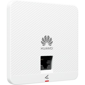 Ponto de acesso de parede (wall plate) da Huawei com Wi-Fi 6 e débito de 2.975 Gbps. O AP162E oferece 2 portas GE e antenas inteligentes. - AP162E