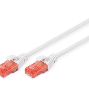 Cabo de ligação CAT 6 U-UTP de 0,5 m, em cobre, LSZH, AWG 26/7, cor branca. - DK-1617-005/WH