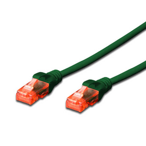 Cabo de rede Cat6 de 1m (verde) da Digitus. Com condutor em cobre e revestimento LSZH, é ideal para ligações Gigabit em bastidores e escritórios. - DK-1617-010/G
