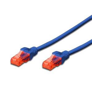 Cabo de rede (patch cord) CAT 6 U-UTP, cobre (Cu), LSZH, AWG 26/7, comprimento 2 m, azul. - DK-1617-020/B