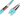 Patch cord de fibra ótica Digitus DK-2532-02/3. Cabo duplex (2m) multimode (OM3) com conectores híbridos LC/SC. Cor Aqua, revestimento LSOH e relatório de teste. - DK-2532-02/3