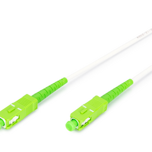 Cabo de fibra ótica armado (aço) de 5m da Digitus. Single-Mode OS2 Simplex com conectores LC/APC. Proteção máxima para ambientes adversos e redes FTTH. - DK-2922A-10-SCA-SX