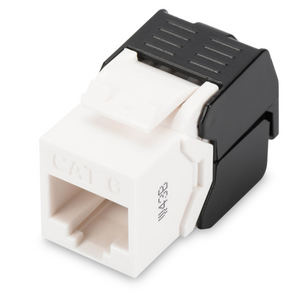 Módulo Keystone RJ45 CAT 6 não blindado (DN-93603) da Digitus. Instalação sem ferramentas (tool-free). Para redes 1GBase-T (250MHz). Inclui abraçadeira. - DN-93603