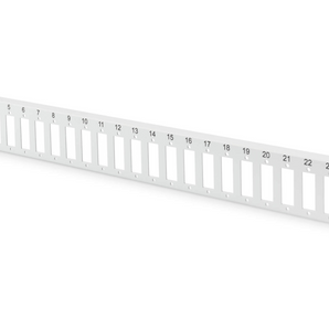 Painel frontal para bastidor ótico Quick Lock (DN-96202-QL). 24 portas SC Duplex com montagem vertical. Instalação sem ferramentas. Cinzento (RAL 7035). - DN-96202-QL