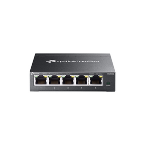TP-Link Omada ES205G. Switch Smart Gigabit de 5 Portas. Gestão Centralizada Omada Cloud. Design Metálico e Fanless (Silencioso). Suporta VLAN, QoS e Loop Prevention. - ES205G