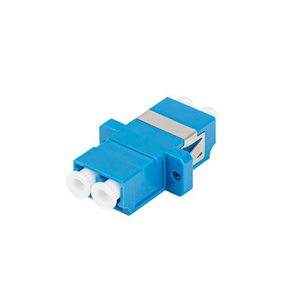 Acoplador de fibra ótica Lanberg FA-LCUP-SD01-0001-BU. Adaptador duplex LC para LC (UPC) para fibra singlemode (9/125). Baixa perda de inserção (0.15 dB) e cor azul. - FA-LCUP-SD01-0001-BU