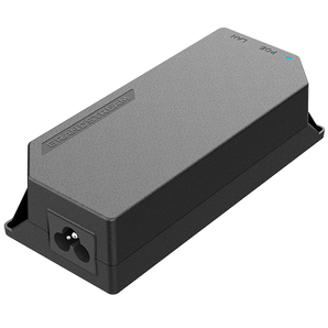 Injetor PoE+ Gigabit Grandstream (GS-POE30W-MG). Fornece até 30W (802.3at). Ideal para APs Wi-Fi 6, Videofones GXV e Câmaras PTZ. Compatível com 802.3af. - GS-POE30W-MG