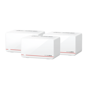 Sistema Mesh Wi-Fi 7 BE6500 Mercusys Halo H37BE (Pack de 3). Velocidade 6.5 Gbps. 2x Portas 2.5G + 1x Gigabit por unidade. Cobertura até 650m². MLO e 4K-QAM. - HALO H37BE(3-PACK)