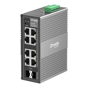 TP-Link Omada IES208G. Switch Industrial Gerível L2. 6x RJ45 + 2x Portas Combo Gigabit (RJ45/SFP). Temperatura -40 a 75°C. Proteção 6kV. Alimentação Redundante. Gestão Omada Cloud. - IES208G