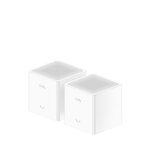 Cudy M3000S 2-Pack: duas unidades Wi-Fi 6 Mesh AX3000, portas Gigabit, backhaul multibanda e VPN. Expanda a cobertura da sua casa.
