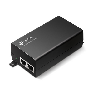 TP-Link TL-POE160S. Injetor PoE+ Gigabit. Fornece até 30W de potência e dados num único cabo. Compatível com normas IEEE 802.3af/at. Fonte de alimentação integrada. Plug & Play. - POE160S