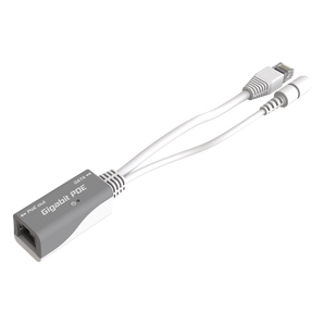 Adaptador Gigabit PoE da MikroTik para alimentar RouterBOARDs via Ethernet. Ligue a energia e conecte ao RouterBOARD com um cabo Ethernet - RBGPOE