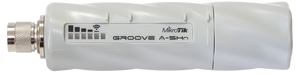 Ponto de acesso exterior "tudo-em-um" da MikroTik. O GrooveA 52HPn é um kit completo com antena omni, rádio dual-band (2.4/5GHz) selecionável e RouterOS L4. - RBGROOVEA52HPN