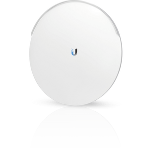 Antena parabólica de 31 dBi da Ubiquiti para links Ponto-a-Ponto (PtP) de longuíssima distância. Design carrier-class com isolamento de ruído superior. Ideal para rádios Rocket. - RD-5G31-AC