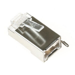 Conector STP RJ45, Cat.5e, 8p8c, blindado com conector terra - RJ45-TD109C5T