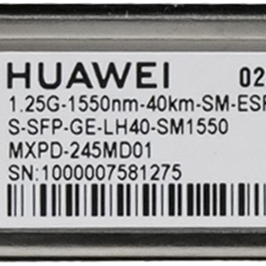 Módulo ótico Huawei eKit S-SFP-GE-LH40-SM1550. eSFP 1G (Single-Mode) para 40km (1550nm). Conector LC. PN 02317347. - S-SFP-GE-LH40-SM1550
