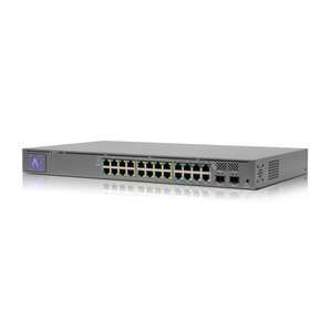 Switch c/ 24 portas de rede Gigabit (16) PoE+, 2SFP+, 240W - S24-POE