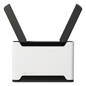 Router MikroTik Chateau LTE7 ax (S53UG+5HaxD2HaxD-TC&R11e-LTE7). Wi-Fi 6 Dual-Band. Modem LTE Cat7 (300Mbps). 1x Porta 2.5G + 4x Gigabit. CPU Quad-Core 1.8GHz, 1GB RAM. - S53UG+5HAXD2HAXD-TC&R11E-LTE7