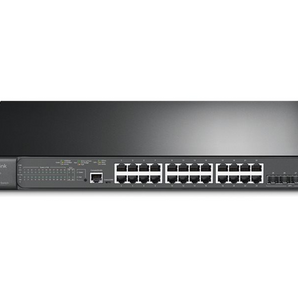 TP-Link Omada SG3428XMP. Switch Gerido L2+. 24 Portas Gigabit PoE+ (384W Total). 4 Slots SFP+ 10 Gbps para Uplink. Roteamento Estático. Gestão Centralizada Omada SDN. - SG3428XMP
