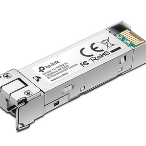 TP-Link TL-SM321A-2. Módulo SFP WDM Bi-Direcional (1 Fibra). Velocidade 1.25 Gbps. Alcance 2 km em Fibra Monomodo. TX: 1550nm / RX: 1310nm. Suporta DDM. - SM321A-2