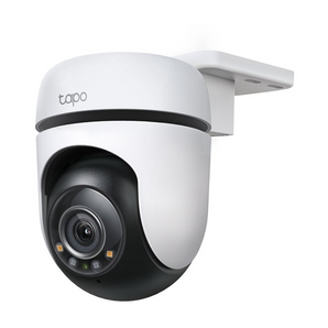 TP-Link TC41. Câmara Exterior Rotativa (Pan/Tilt). Cobertura 360°. Resolução 2K 3MP. Visão Noturna a Cores. Rastreio de Movimento Inteligente. IP65 Impermeável. Wi-Fi. - TC41