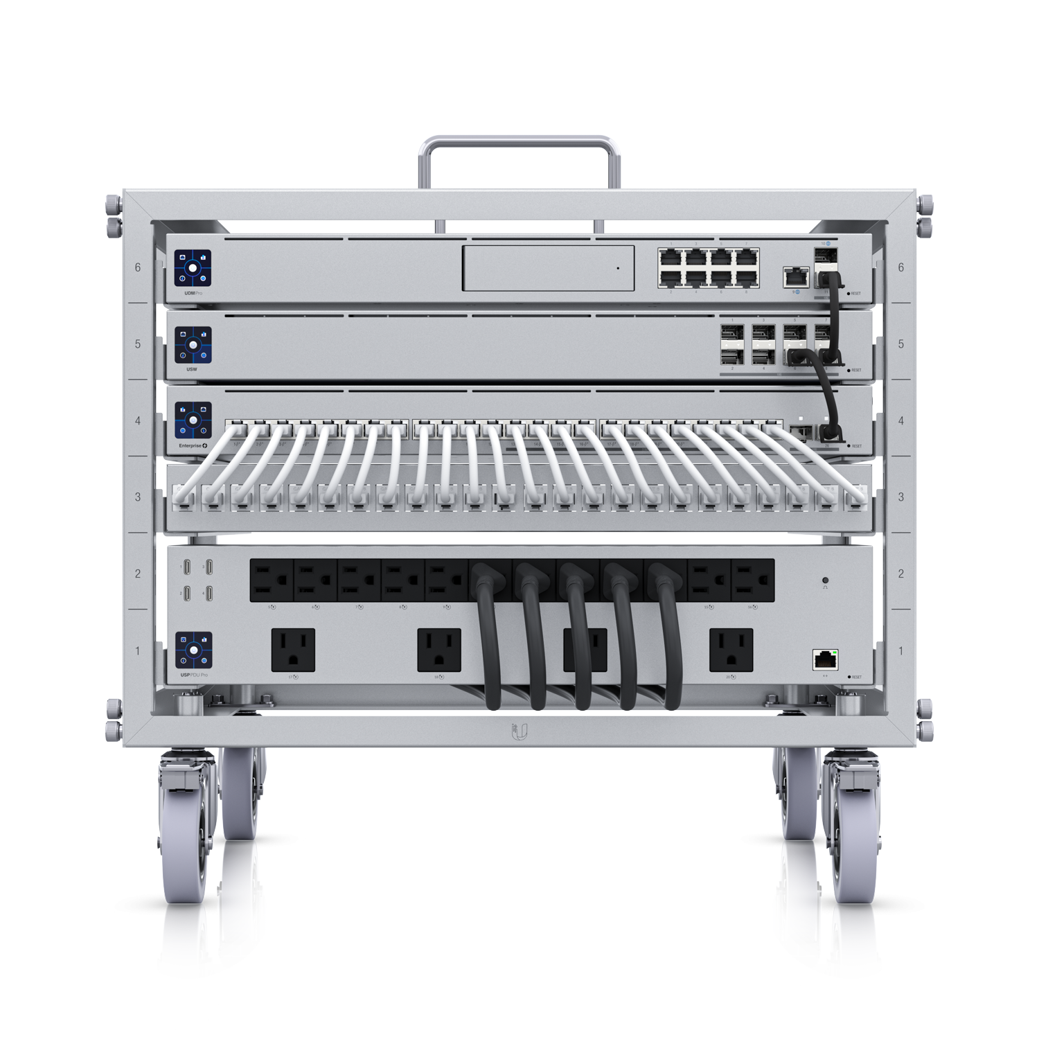 Mini Rac Glass Slide Mini Rack 6U Ubiquiti | Montagem Sem Ferramentas, Empilhável – Officelan