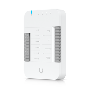 Hub de Porta Ubiquiti UniFi Access (UA-HUB-DOOR). Controlador centralizado para 1 porta. Saídas PoE para leitores e câmaras. Relés para fechaduras 12V/Seco. PoE++. - UA-HUB-DOOR