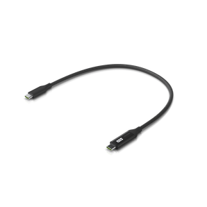 Cabo USB-C Ubiquiti (0.3m) com medidor de potência integrado. Suporta 100W (PD) e 480 Mbps. Design trançado (braided) para máxima durabilidade. - UACC-CABLE-USB-100W-0.3M-BK