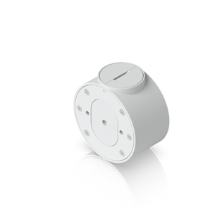 Caixa de derivação (junction box) compacta e resistente a vandalismo para câmaras UniFi G5 Ultra e G6 Bullet. Melhora a durabilidade e a estética da instalação. - UACC-CAMERA-CJB-W