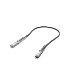 Cabo Direct Attach (DAC) passivo de 0.5m da Ubiquiti. Suporta 1G, 10G e 25G, ideal para ligações de baixa latência dentro de racks com equipamentos SFP/SFP+/SFP28. - UACC-DAC-SFP28-0.5M
