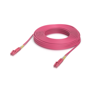 Cabo de fibra óptica multi-modo OM4 para interior, com conectores duplex LC UPC, com 30 metros - UACC-OFC-M2-LULU-30M