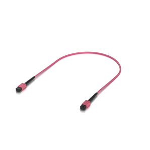 Patch cord de fibra ótica de 0.5m da Ubiquiti com conectores MPO-12. Fibra Multi-Modo OM4 de 12 vias, ideal para ligações de 100Gbps em data centers. - UACC-OFC-MA-MPMP-0.5M