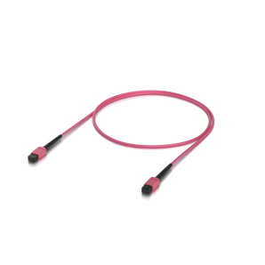 Patch cord de fibra ótica de 1m da Ubiquiti com conectores MPO-12. Fibra Multi-Modo OM4 de 12 vias, ideal para ligações de 100Gbps em data centers. - UACC-OFC-MA-MPMP-1M