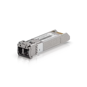 Transcetor SFP+ CWDM Ubiquiti (Modelo 1550). Velocidade de 10 Gbps e comprimento de onda de 1550nm. Suporta até 20km em fibra monomodo (SMF) com conector LC Duplex. - UACC-OM-SFP10-1550