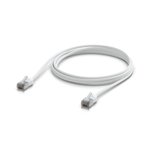 Cabo de rede para exterior de 3m da Ubiquiti. Categoria 6A para 10Gbps, blindado (F/UTP) e com revestimento TPE resistente a UV. Design ultra-fino. - UACC-PATCH-OUTDOOR-C6A-3M-W